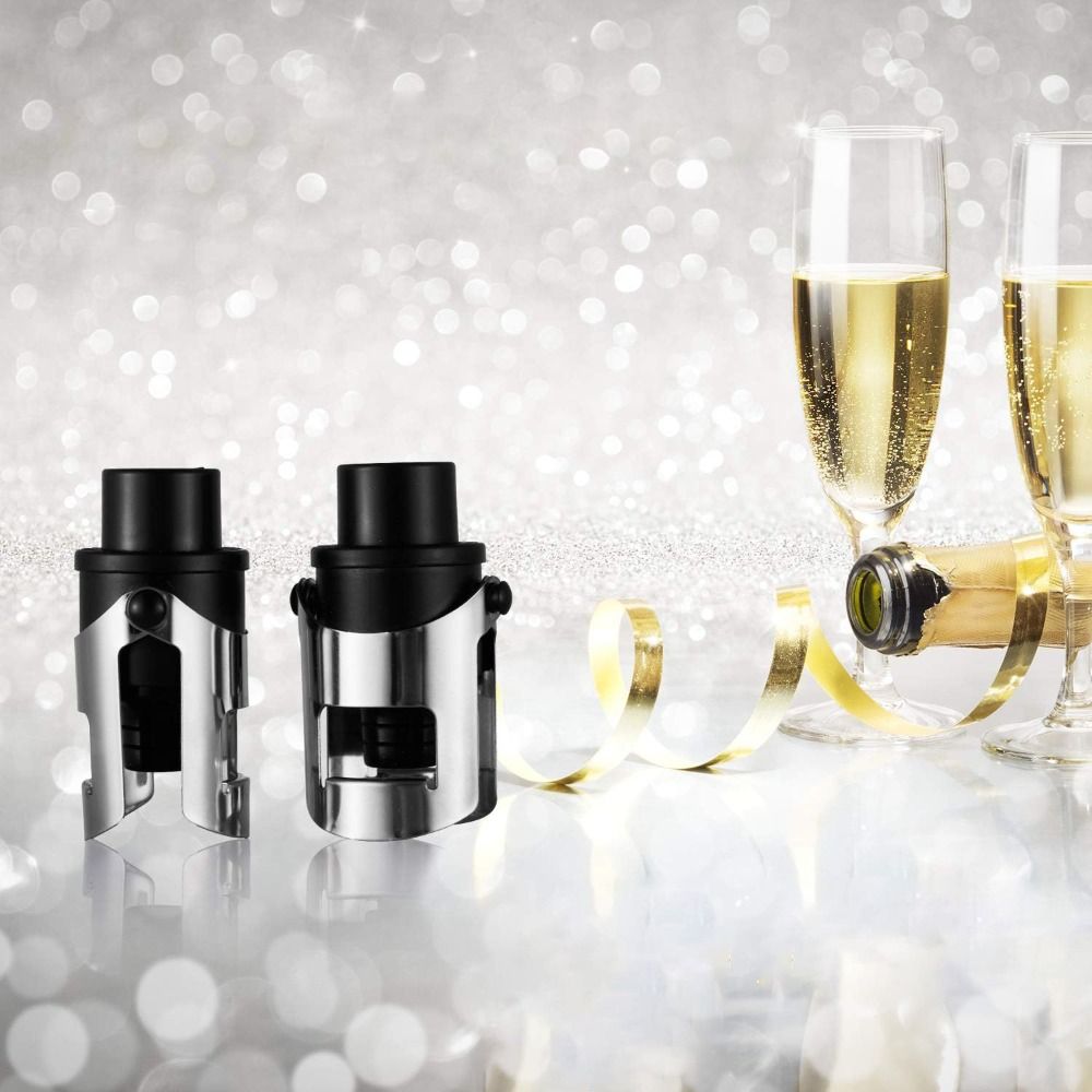 Wine Preservation Pump - 2개입 내장형 압력 펌프 진공 샴페인