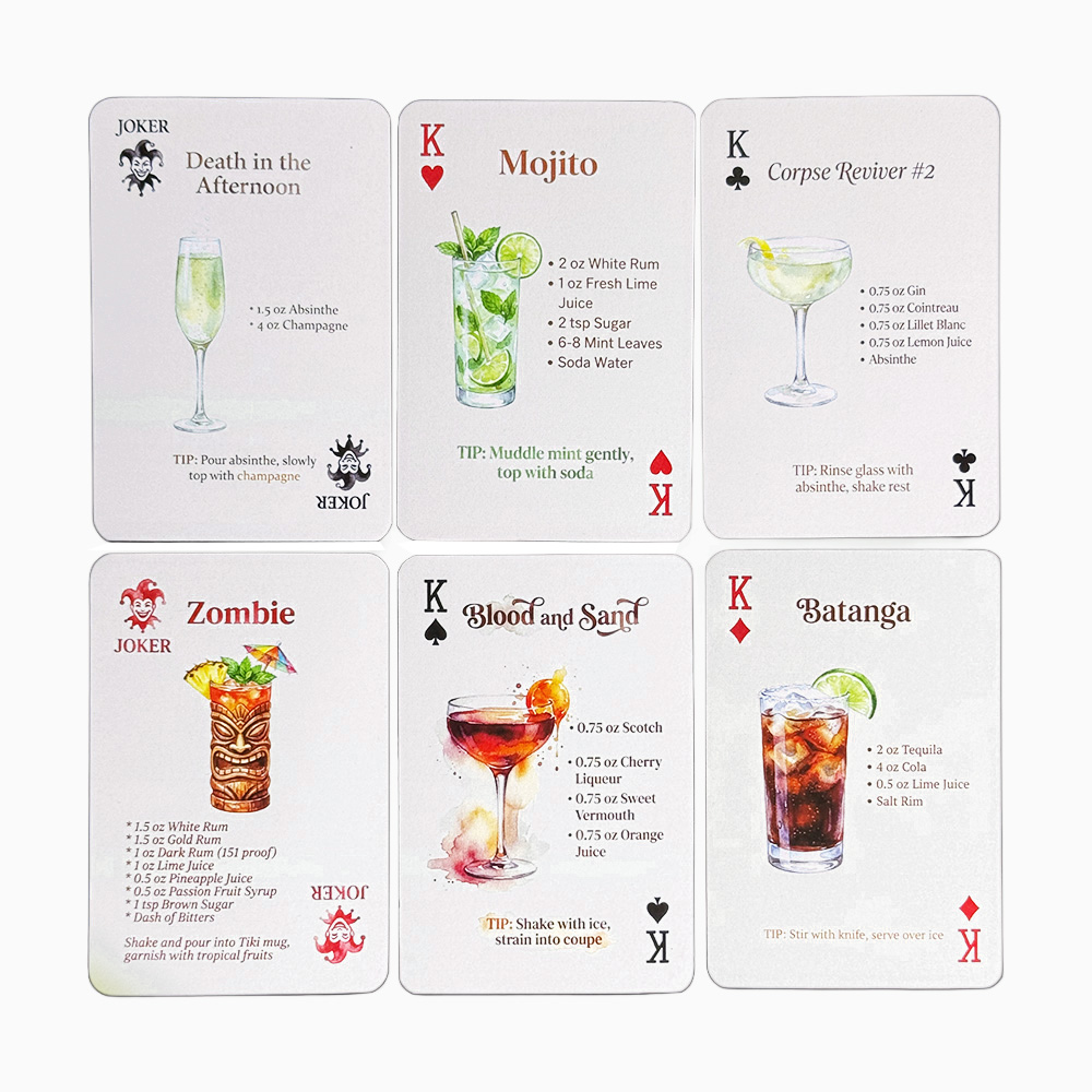오리지널 칵테일 레시피가 담긴 54장 카드 데크, 바텐 - Cocktail Recipe Book 리뷰 및 가격