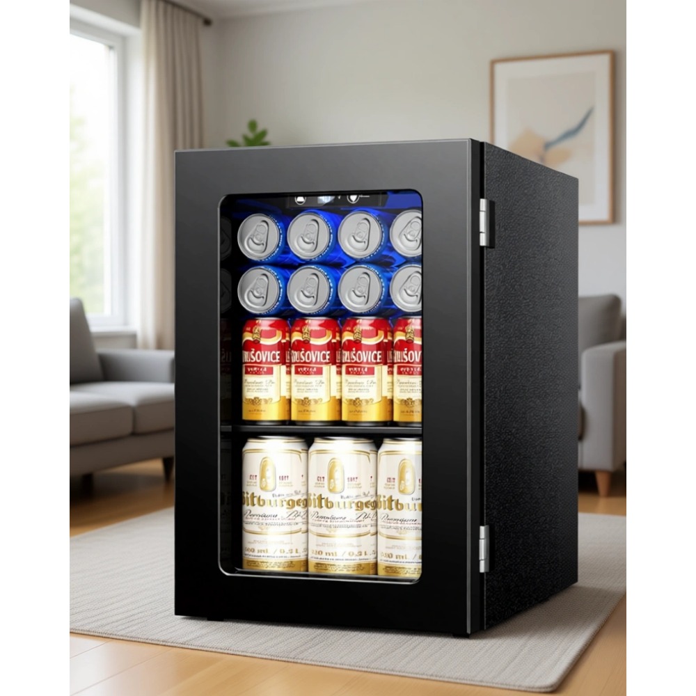 24캔 미니 냉장고, 0.6 Cu.Ft 음료 쿨러, 블 - Home Bar Shelf 리뷰 및 가격