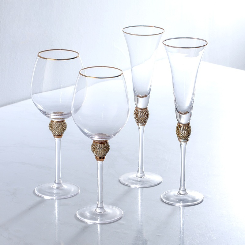 럭셔리 다이아몬드 골드림 하이볼 글라스 세트 크리스탈  - Highball Glass Set 리뷰 및 가격
