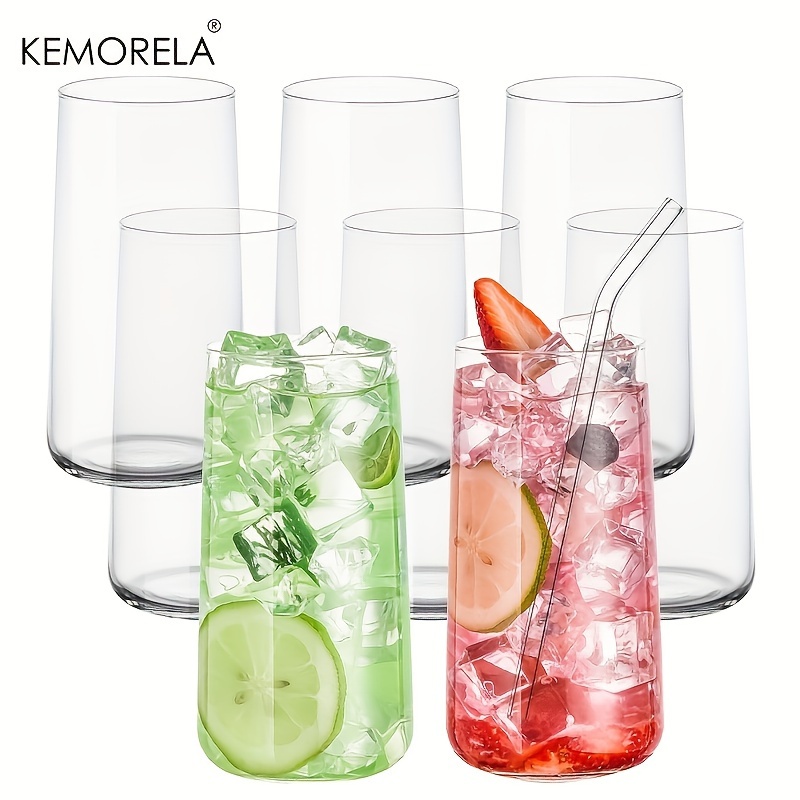 하이볼 유리 위스키 커피 컵, 빨대 포함, 15.5 O - Highball Glass Set 리뷰 및 가격