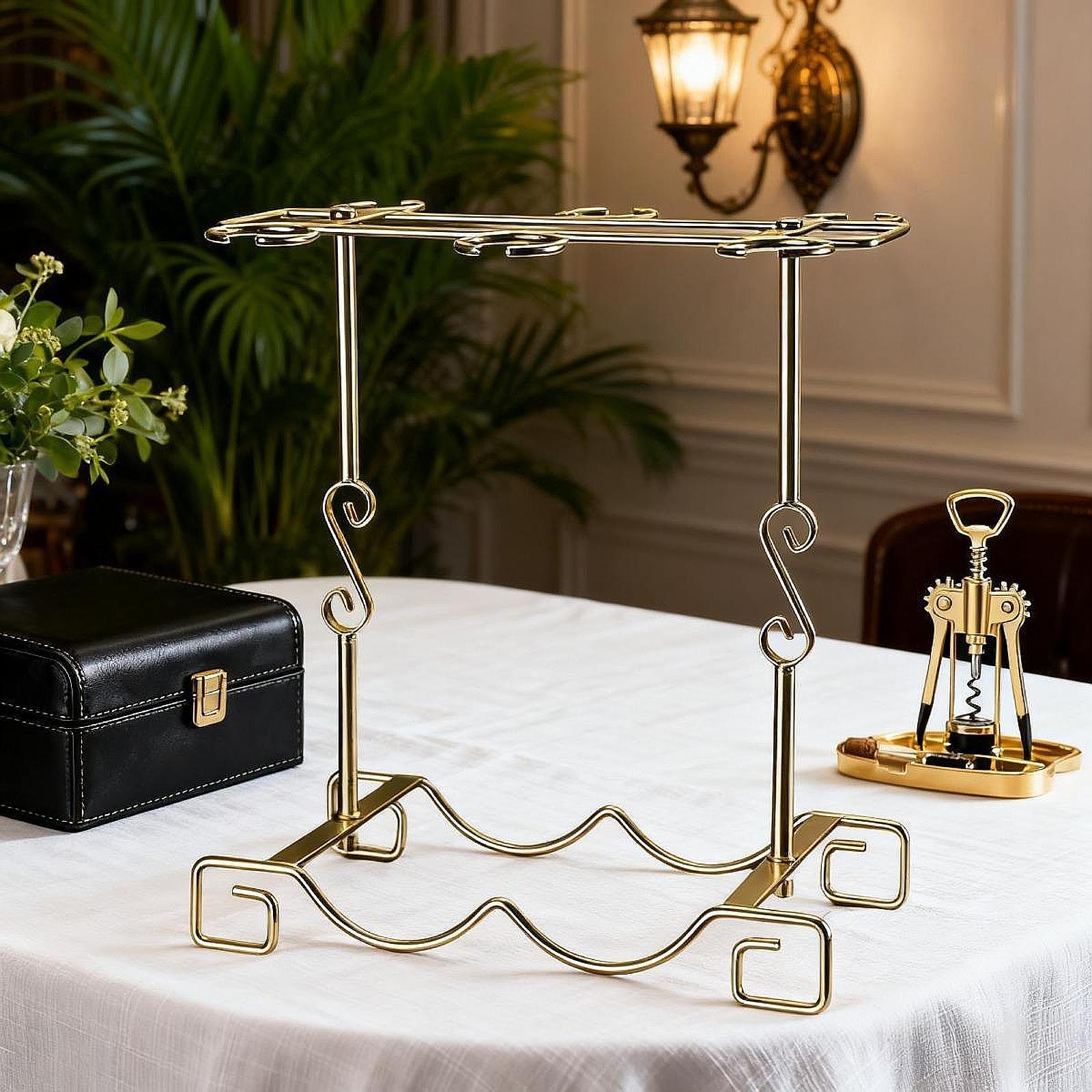 테이블탑 고블릿 홀더 철제 와인잔 스탠드 조리대 보관  - Home Bar Stand 리뷰 및 가격