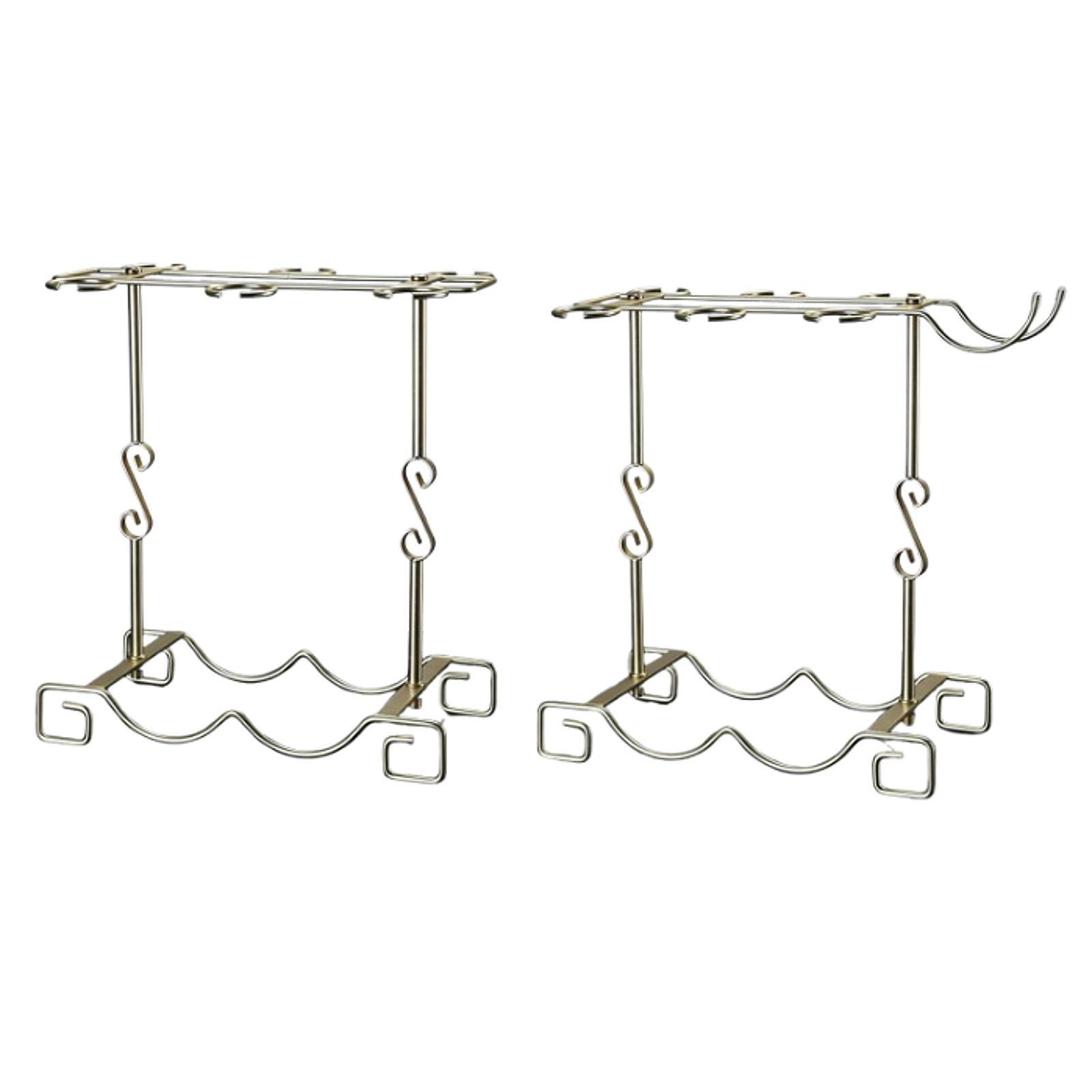 테이블탑 고블릿 홀더 철제 와인잔 스탠드 조리대 보관  - Home Bar Stand 리뷰 및 가격